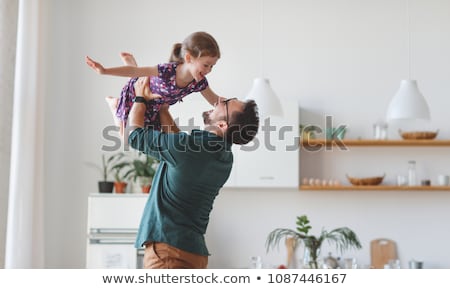 Zdjęcia stock: Family Child And Home Concept