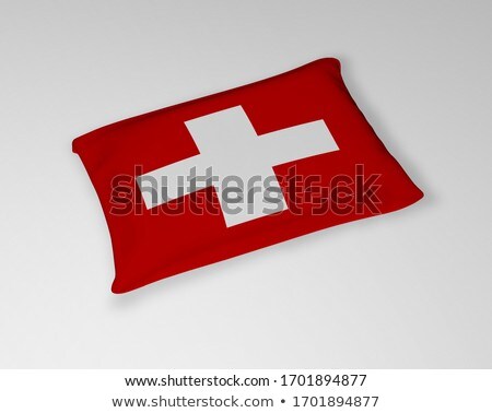 Stock fotó: Pillow With The Flag Of Switzerland