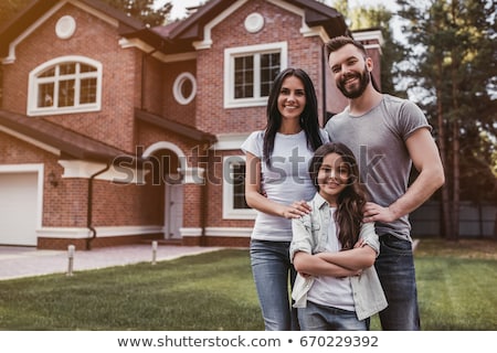Stock fotó: A Man In Front Of Their House