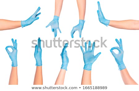 Stok fotoğraf: Surgical Operation Blue Wear Womensuccess Positive