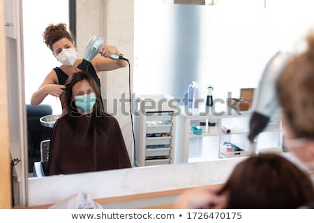 Zdjęcia stock: At The Hairdressers