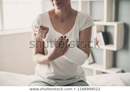 Foto stock: Woman With Hand Injury