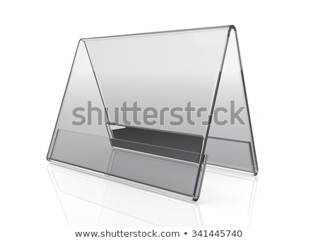 Foto stock: Blank Business Card On The Plate 3d Rendering