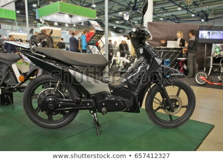 Stock photo: Bike Store Showroom With Many Motorcycles On Display