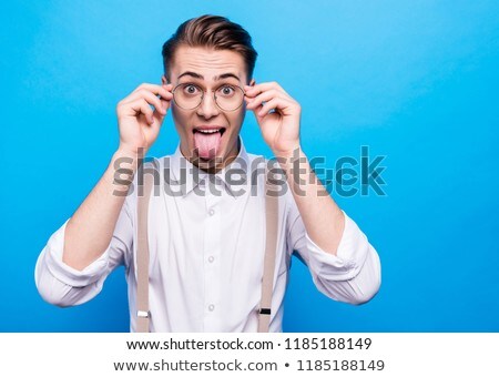 Stock photo: Crazy Man Portrait Isolated Background