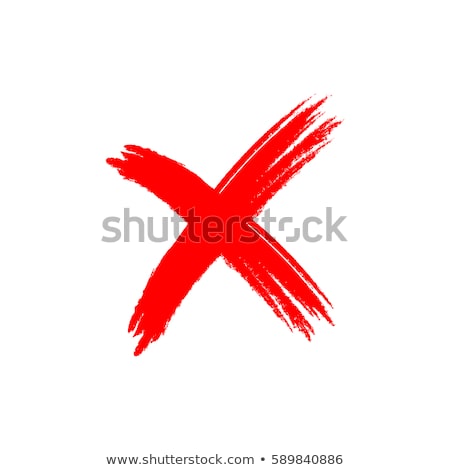 Foto stock: Key Sign Red Vector Icon Design