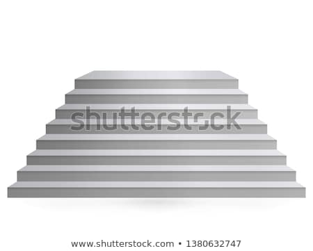 Foto stock: Stairs In A Modern Architecture Building