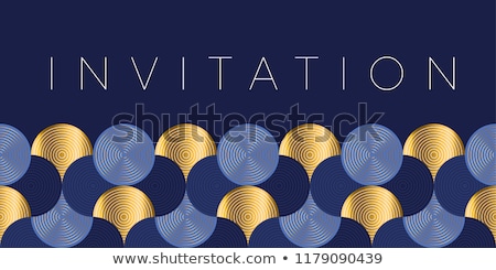 Stock fotó: Blue Luxury Banner