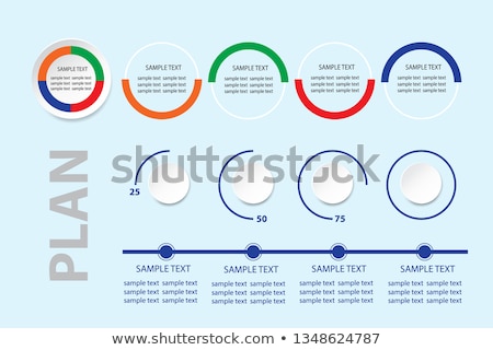 Infographic Banners Showing Three Steps For Your Data Stock fotó © Frank11