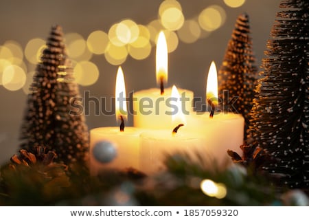 Stock photo: Church And Christmas Tree