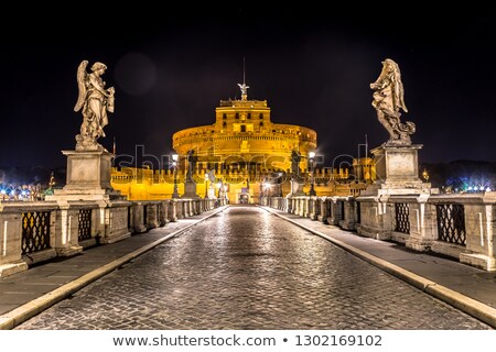 Stock fotó: Panorama With Saint Angelo Castle And Bridge