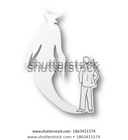 Zdjęcia stock: Young Devil Businessman Isolated On White