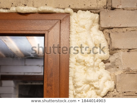Zdjęcia stock: Polyurethane For Door Or Window Install