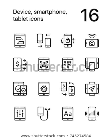 Device Smartphone Tablet Icons For Web And Mobile Design Pack 2 Сток-фото © karetniy