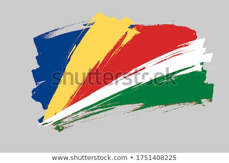 ストックフォト: Seychelles Flag Vector Illustration On A White Background