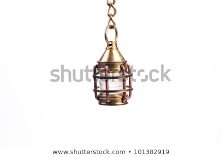 Brass Mini Lantern Close Up Stockfoto © Calvste
