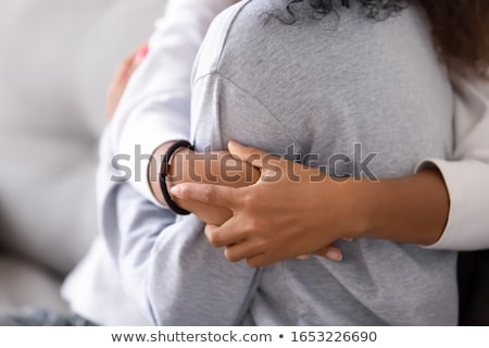 Foto stock: Teenagers Holding Hands