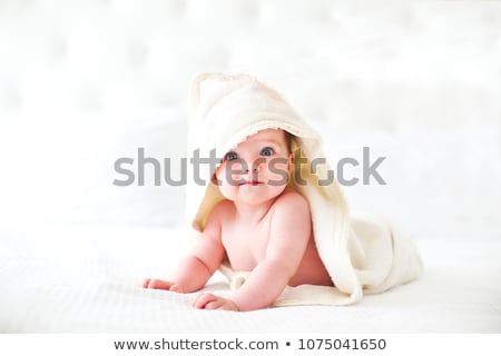 Foto stock: Baby With Towel