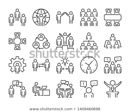 Foto stock: Flat Icons For Freelance And Business