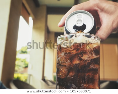Stock photo: Cola Pouring In A Glass