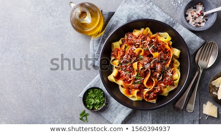 Stockfoto: Meat With Vegetables And Pasta