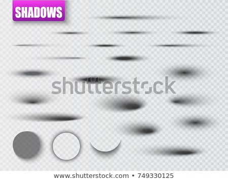 Foto stock: Oval Paper Shadows In Transparent Style