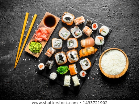 Stock photo: Different Types Of Seafood On Board