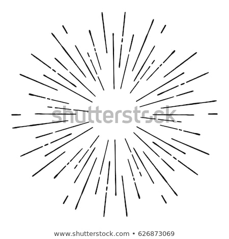 Zdjęcia stock: Vector Abstract Radial Line Burst Black Explosion