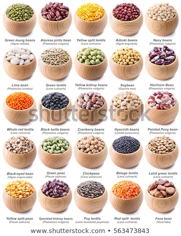 Stockfoto: Bowls Of Various Collection Set Of Beans And Legumes