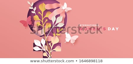 Stockfoto: Happy International Women S Day 8th March Greetings Background