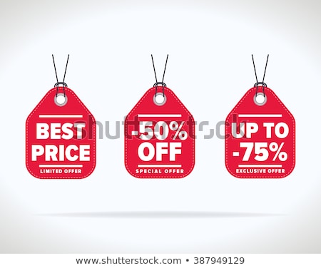 Zdjęcia stock: Set Of Colored Label Of Discount And Sale Vector Illustration