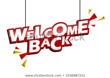 Zdjęcia stock: Education Concept Welcome Back To School Concept Flat Vector Illustration