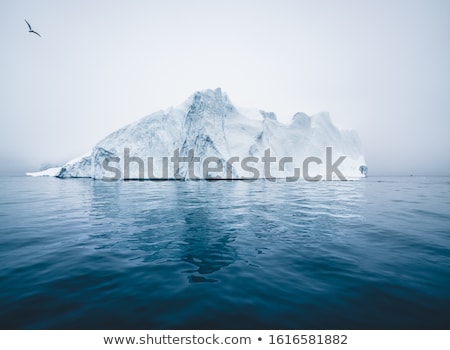 ストックフォト: Drone Photo Of Iceberg And Ice From Glacier In Arctic Nature Landscape On Greenland Aerial Photo Dr