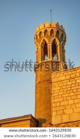 Сток-фото: Sunlit Old Town Of Piran In The Morning