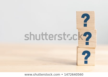 Stockfoto: Solution Sign On Wooden Table