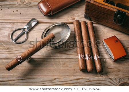 Сток-фото: Cigar And Humidor