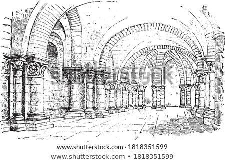 Foto stock: Crypt In Saintes France