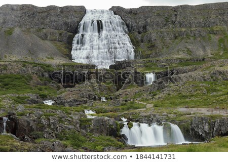 Stok fotoğraf: Great Fjallfoss Waterfalls On Iceland