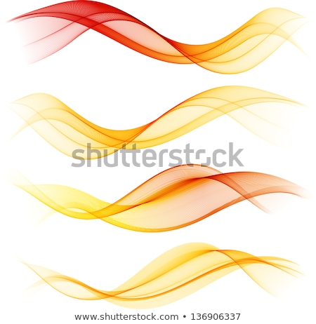 Foto d'archivio: Red Abstract Color Wave Vector Smoke Lines