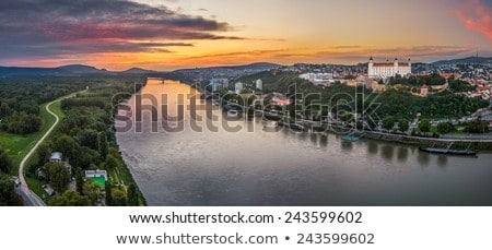 Stock photo: Green Boat On Danube River