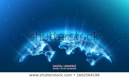 Stock photo: Abstract Blue Globe