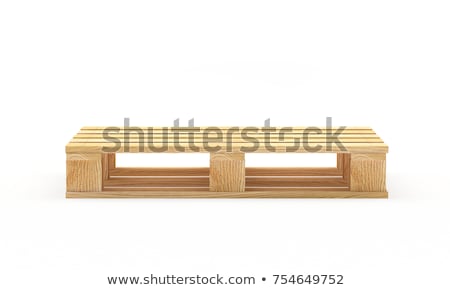 ストックフォト: Wooden Pallet Isolated On White