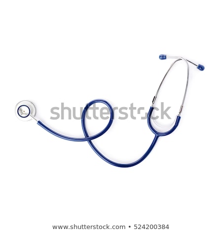 Foto stock: Medical Stethoscope Isolated On White