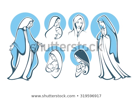 Stockfoto: Virgin Mary Set