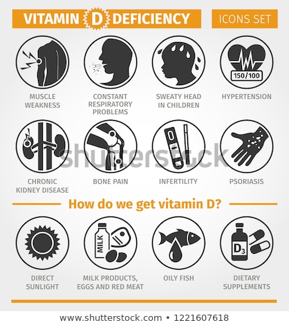 Сток-фото: Vitamin D Deficiency Symptoms And Diseases