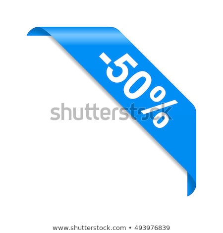 Foto stock: Christmas Discount Blue Vector Icon Design