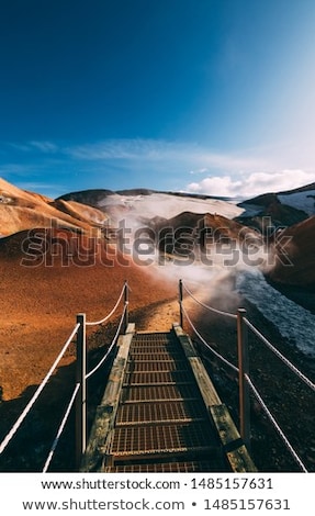 ストックフォト: Mountain In Orange Hills Kerlingarfjoll Iceland