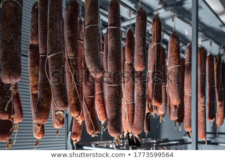 Stock photo: Salami In Warehouse