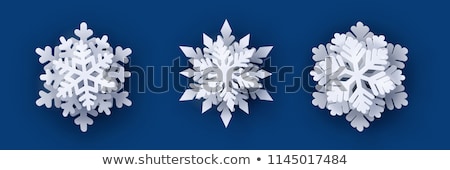 Foto stock: Set Of Vector Snowflakes