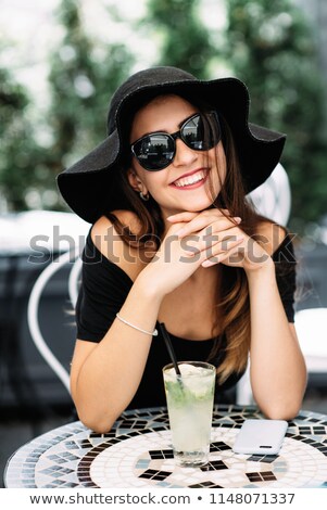 Stok fotoğraf: Pretty Young Woman With Lime